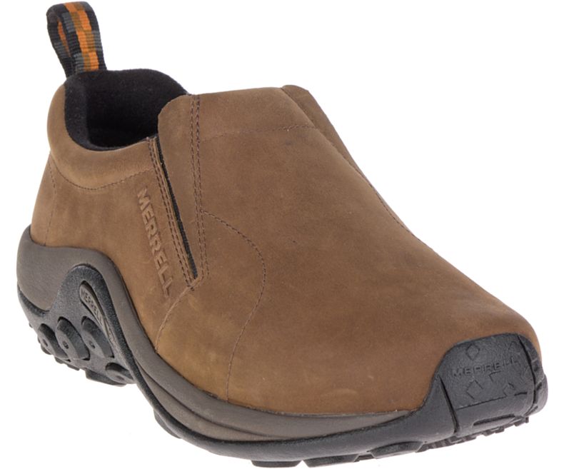 Merrell Jungle Moc Nubuck Brede Bredde Tresko Herre Brune | 17710M-2CB