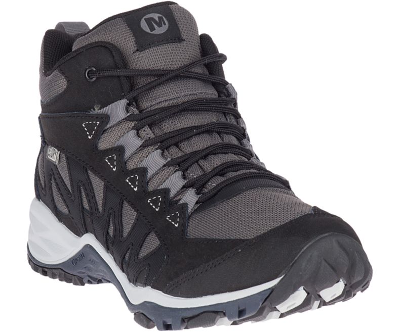 Merrell Lulea Mid Vanntette Gåsko Dame Svarte | 41506W-1WB