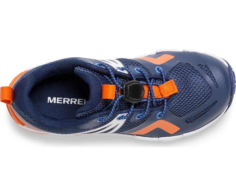 Merrell MQM Flex Low Sneaker Joggesko Barn Marineblå Oransje | 41012K-1SN