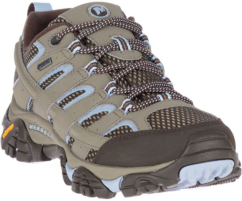 Merrell Moab 2 GORE -TEX® Fjellsko Dame Brune Lyse Blå | 27941W-1HB