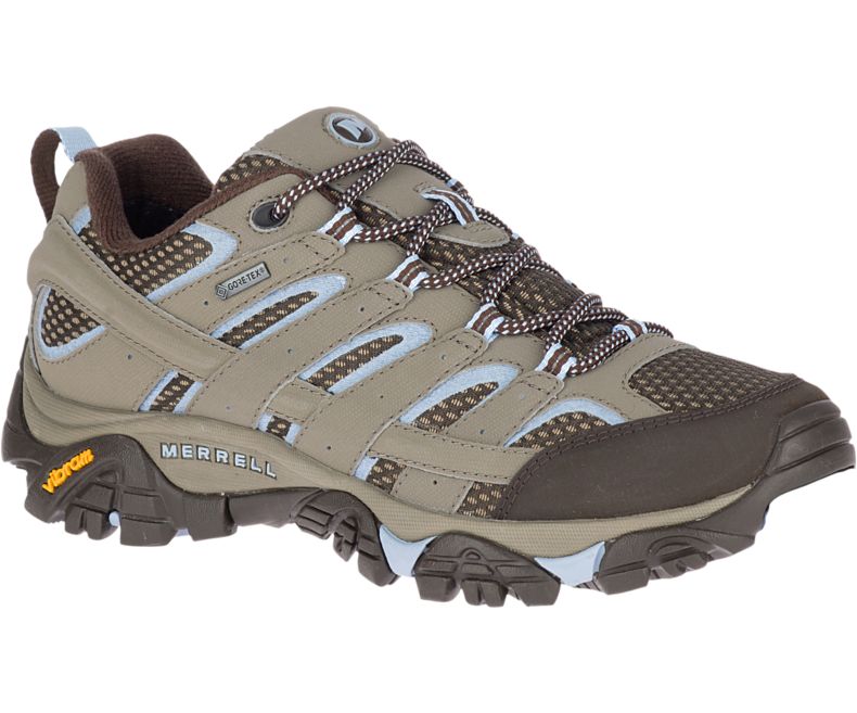 Merrell Moab 2 GORE -TEX® Fjellsko Dame Brune Lyse Blå | 27941W-1HB