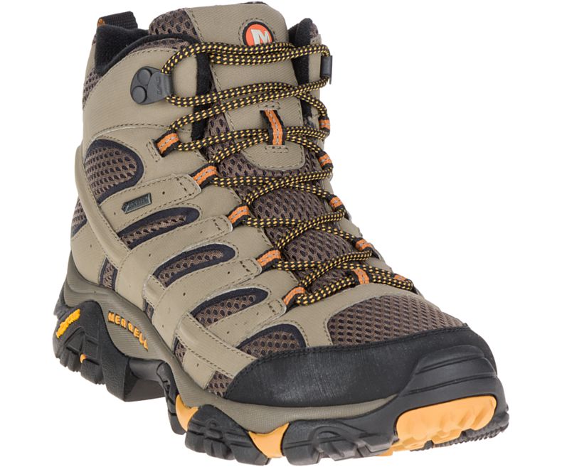 Merrell Moab 2 Mid GORE -TEX® Brede Bredde Gåsko Herre Olivengrønne | 27836M-2WO