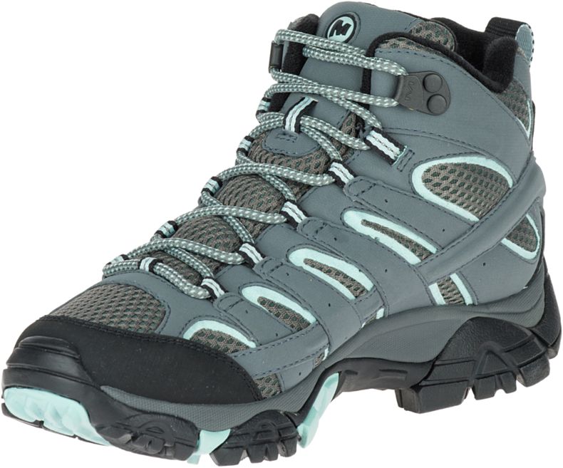 Merrell Moab 2 Mid GORE -TEX® Brede Bredde Gåsko Dame Grønn | 27875W-1WG