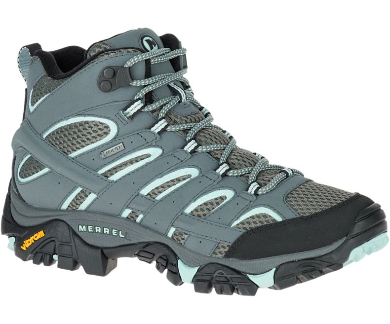 Merrell Moab 2 Mid GORE -TEX® Brede Bredde Gåsko Dame Grønn | 27875W-1WG