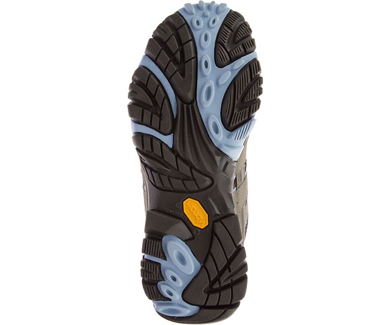 Merrell Moab 2 Mid GORE -TEX® Fjellsko Dame Brune Lyse Blå | 27874W-1HB