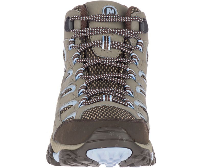 Merrell Moab 2 Mid GORE -TEX® Fjellsko Dame Brune Lyse Blå | 27874W-1HB