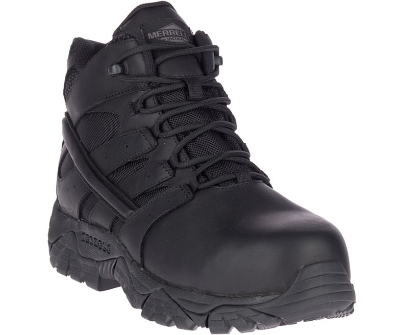 Merrell Moab 2 Mid Tactical Response Vanntette Comp Tå Arbeids Boot Taktiske Støvler Herre Svarte | 40846M-2TB