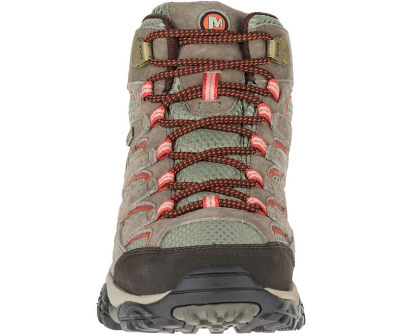 Merrell Moab 2 Mid Vanntette Brede Bredde Gåsko Dame Brune Mørke Rød | 27934W-1WB