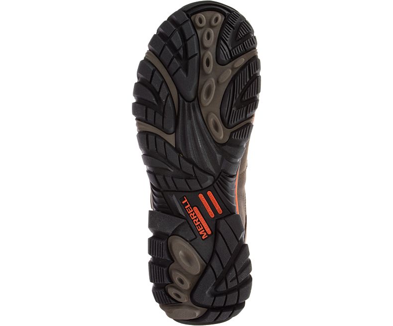 Merrell Moab 2 Peak Mid Vanntette Comp Tå Arbeids Boot Arbeidsstøvler Herre Mørke Brune | 33504M-2WO