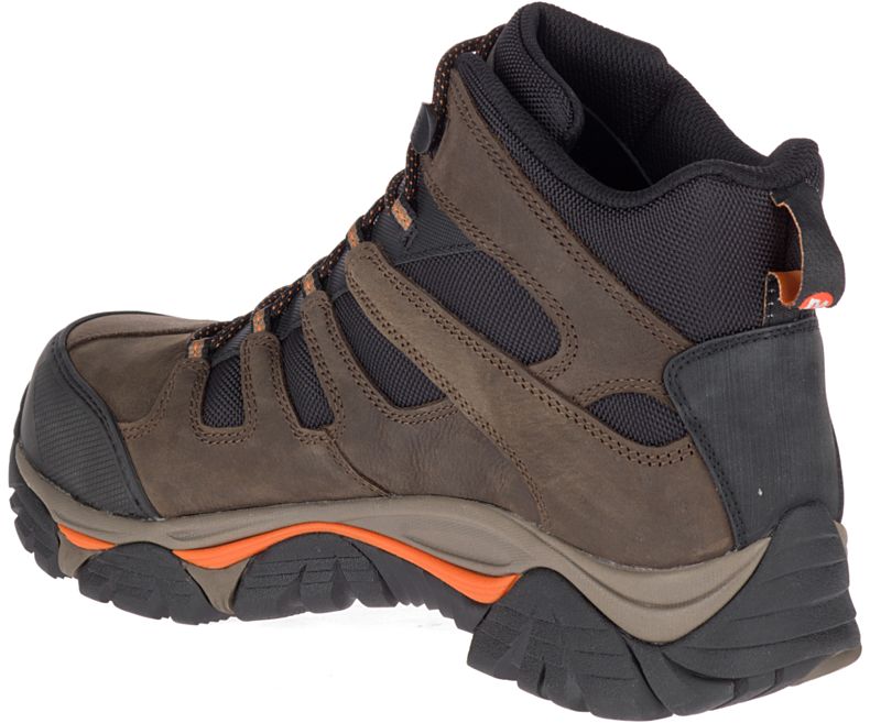 Merrell Moab 2 Peak Mid Vanntette Comp Tå Arbeids Boot Arbeidsstøvler Herre Mørke Brune | 33504M-2WO