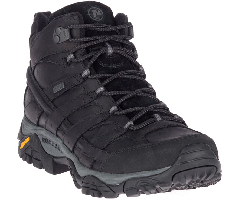 Merrell Moab 2 Prime Mid Vanntette Brede Bredde Fjellsko Herre Svarte | 40779M-2HB