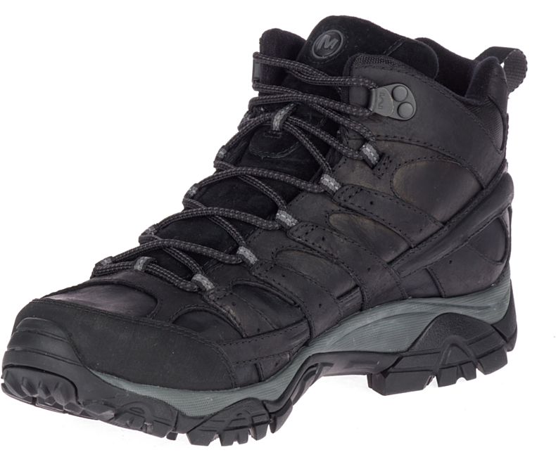 Merrell Moab 2 Prime Mid Vanntette Brede Bredde Fjellsko Herre Svarte | 40779M-2HB