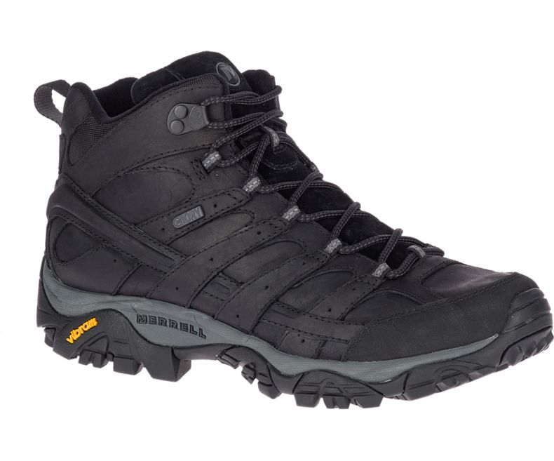 Merrell Moab 2 Prime Mid Vanntette Brede Bredde Fjellsko Herre Svarte | 40779M-2HB