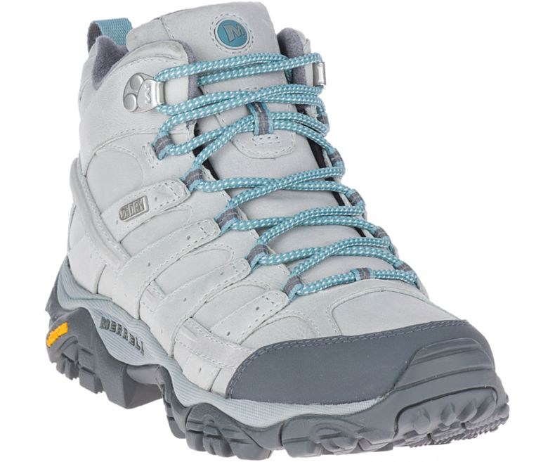 Merrell Moab 2 Prime Mid Vanntette Fjellsko Dame Lyse Grå | 40777W-1HL