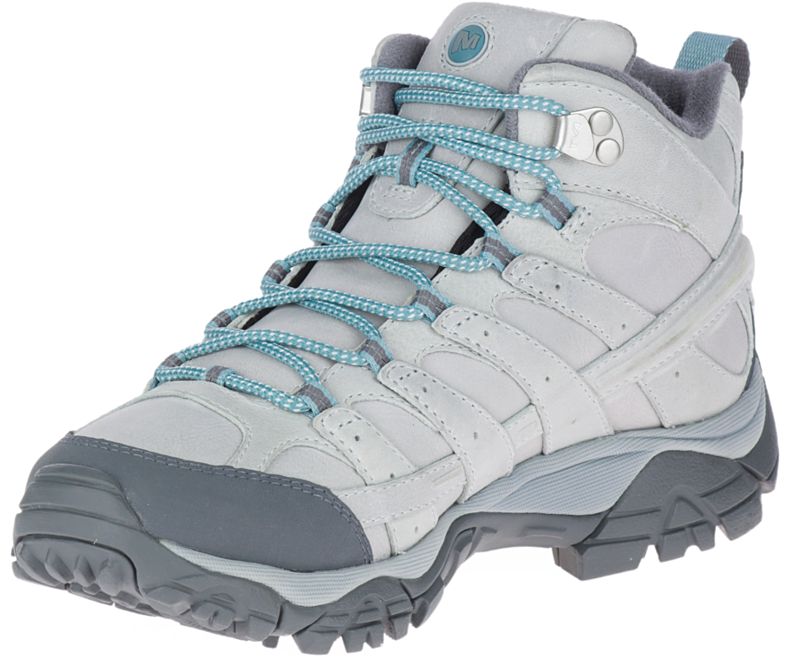 Merrell Moab 2 Prime Mid Vanntette Fjellsko Dame Lyse Grå | 40777W-1HL