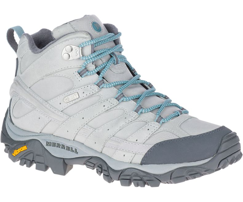 Merrell Moab 2 Prime Mid Vanntette Fjellsko Dame Lyse Grå | 40777W-1HL