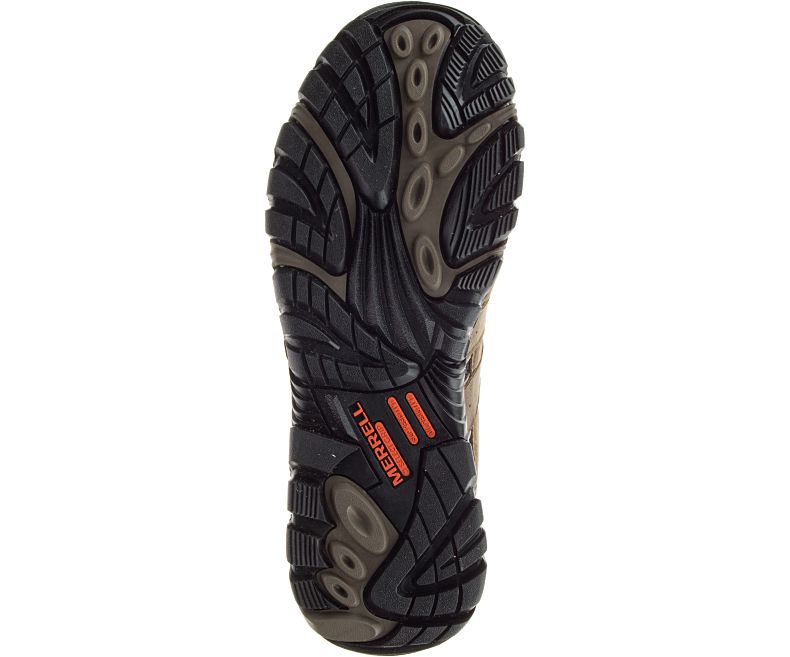 Merrell Moab 2 Vent Mid Vanntette Comp Tå Arbeids Boot Arbeidsstøvler Herre Olivengrønne Gul | 29081M-2WO