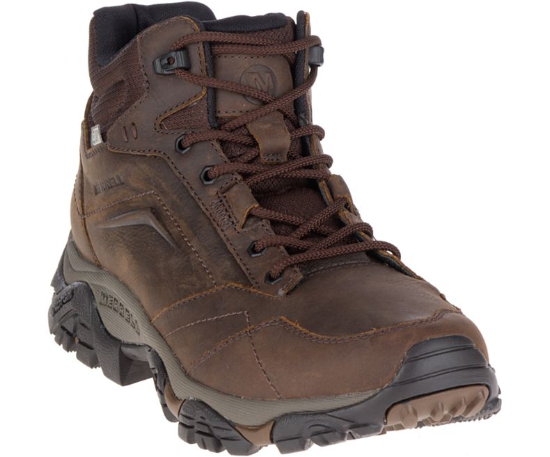 Merrell Moab Adventure Mid Vanntette Brede Bredde Fjellsko Herre Mørke Brune | 29624M-2HB