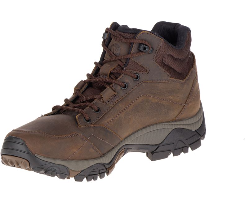 Merrell Moab Adventure Mid Vanntette Brede Bredde Fjellsko Herre Mørke Brune | 29624M-2HB