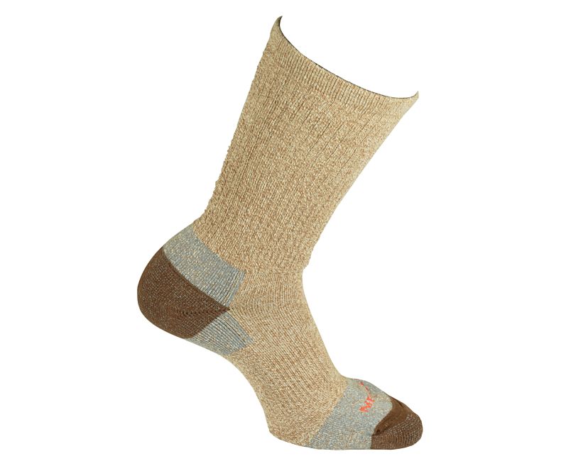 Merrell Moab Hiker Crew Sock Sokker Dame Khaki | 42870W-1SK