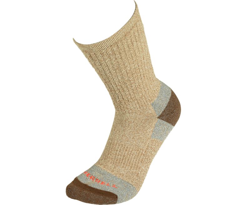 Merrell Moab Hiker Crew Sock Sokker Dame Khaki | 42870W-1SK