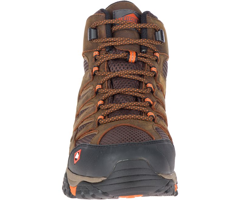 Merrell Moab Vertex Mid Vanntette SR Arbeids Boot Arbeidsstøvler Herre Sjokolade | 38744M-2WC