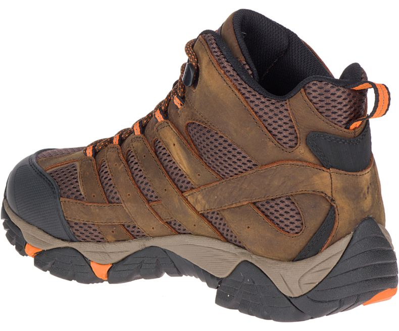 Merrell Moab Vertex Mid Vanntette SR Arbeids Boot Arbeidsstøvler Herre Sjokolade | 38744M-2WC