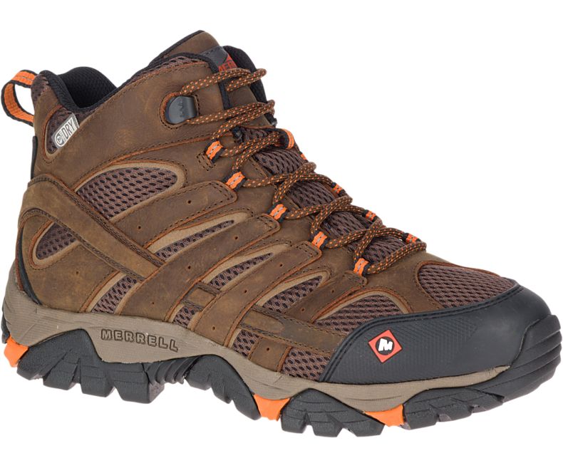 Merrell Moab Vertex Mid Vanntette SR Arbeids Boot Arbeidsstøvler Herre Sjokolade | 38744M-2WC