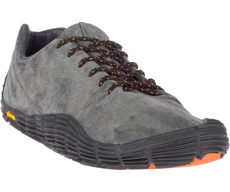 Merrell Move Glove Semsket Skinn Løpesko Herre Mørke Grå Oransje | 41546M-2RD