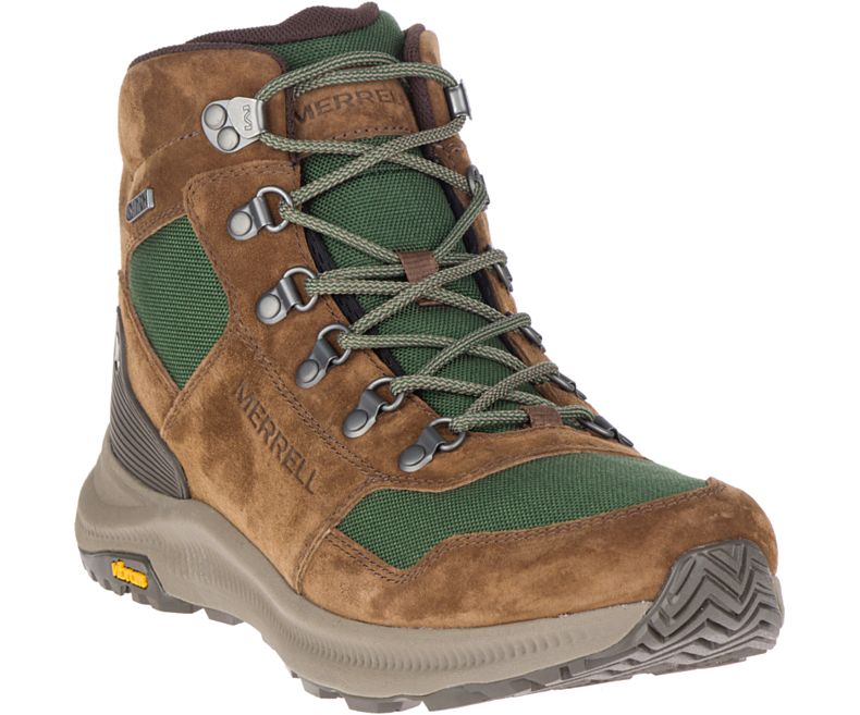 Merrell Ontario 85 Mid Vanntette Fjellsko Herre Grønn Brune | 39219M-2HG