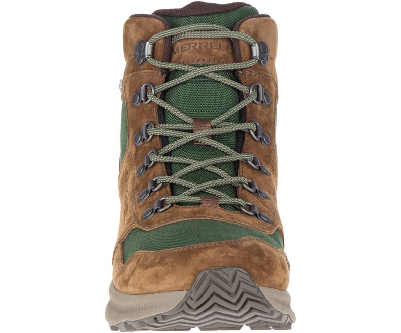 Merrell Ontario 85 Mid Vanntette Fjellsko Herre Grønn Brune | 39219M-2HG