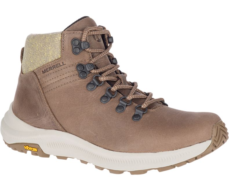 Merrell Ontario Mid Fjellsko Dame Khaki | 35914W-1HK