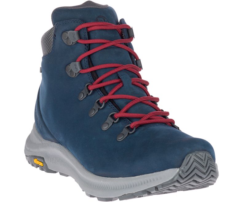 Merrell Ontario Mid Vanntette Gåsko Herre Mørke Blå Rød | 35911M-2WA