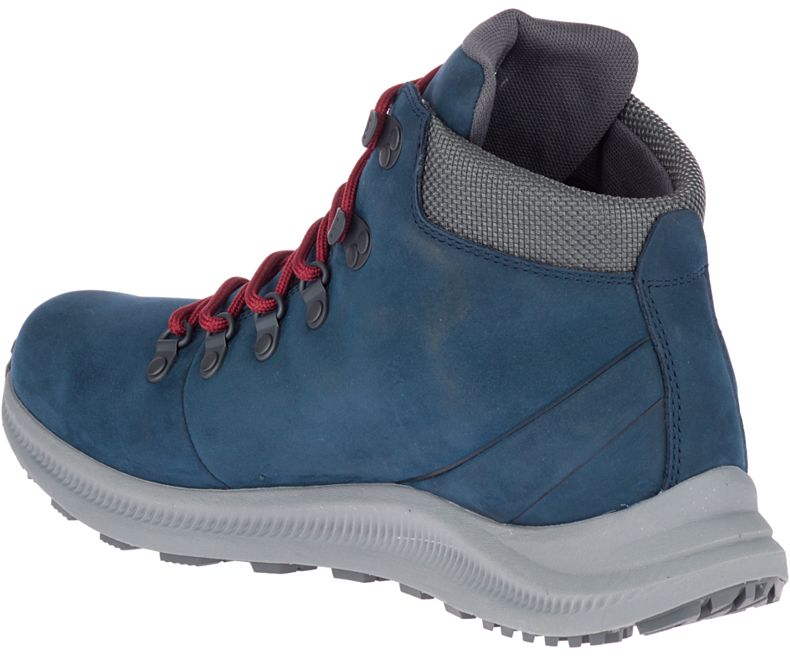 Merrell Ontario Mid Vanntette Gåsko Herre Mørke Blå Rød | 35911M-2WA