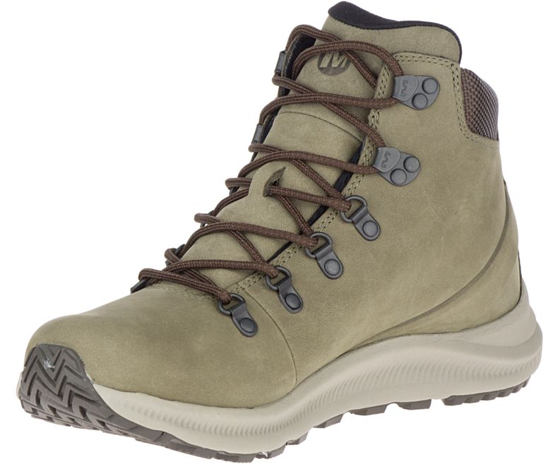 Merrell Ontario Mid Vanntette Gåsko Herre Olivengrønne | 35911M-2WO