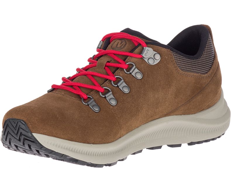 Merrell Ontario Semsket Skinn Fjellsko Herre Brune | 41359M-2HB