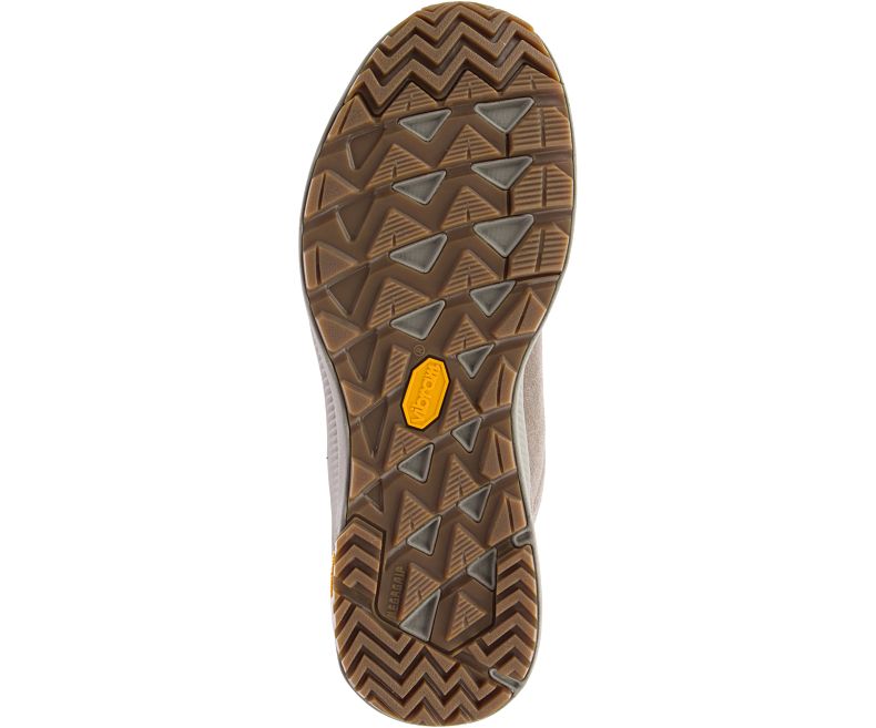 Merrell Ontario Semsket Skinn Mid Fjellsko Dame Brune Gul | 40756W-1HA