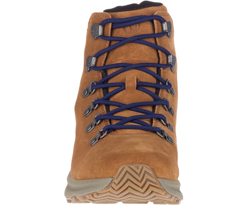 Merrell Ontario Semsket Skinn Mid Gåsko Herre Brune | 40757M-2WB