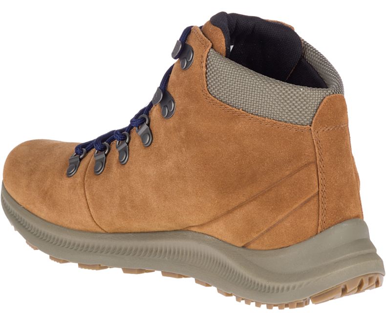 Merrell Ontario Semsket Skinn Mid Gåsko Herre Brune | 40757M-2WB