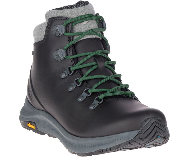 Merrell Ontario Thermo Mid Vanntette Fjellstøvler Herre Svarte Grønn | 41494M-2HA