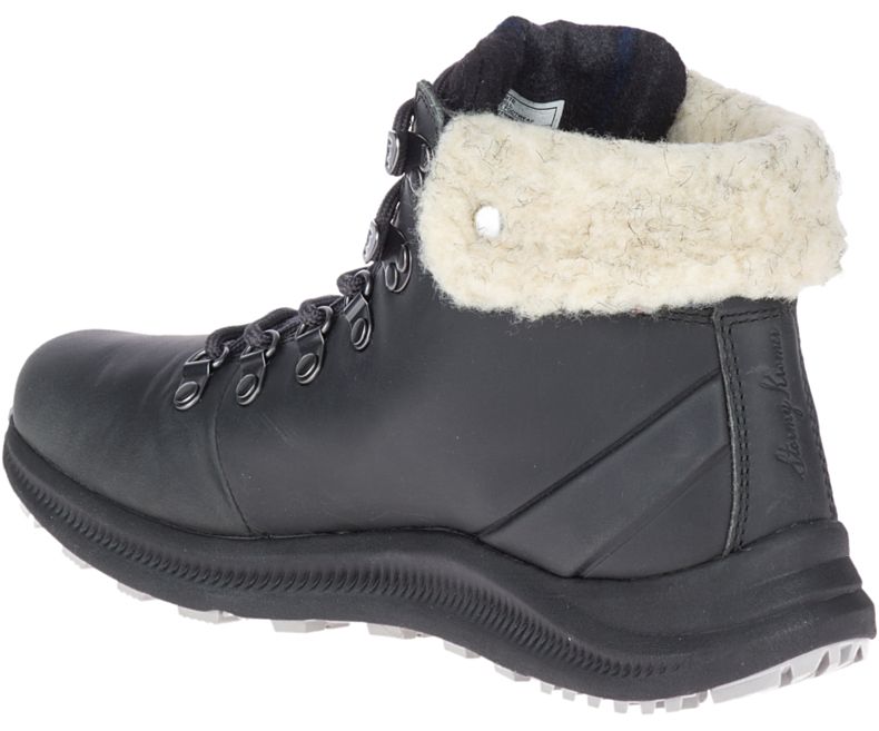 Merrell Ontario X Stormy Kromer Ull Gåsko Dame Mørke Grå | 40755W-1WD