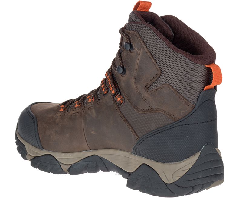 Merrell Phaserbound Mid Vanntette Arbeids Boot Arbeidsstøvler Herre Mørke Brune | 29811M-2OD