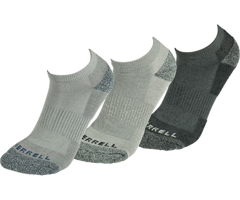 Merrell Polstrede Low Cut Sock 3-Pack Sokker Dame Dyp Grå Svarte Olivengrønne | 41631W-1SD