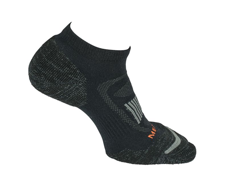 Merrell Polstrede Zone Hiker Low Cut Sock Sokker Dame Svarte | 42871W-1SB