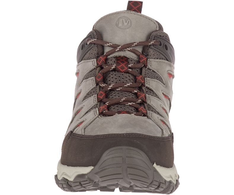 Merrell Pulsate 2 Lær Brede Bredde Fjellsko Herre Beige Rød | 36113M-2HB