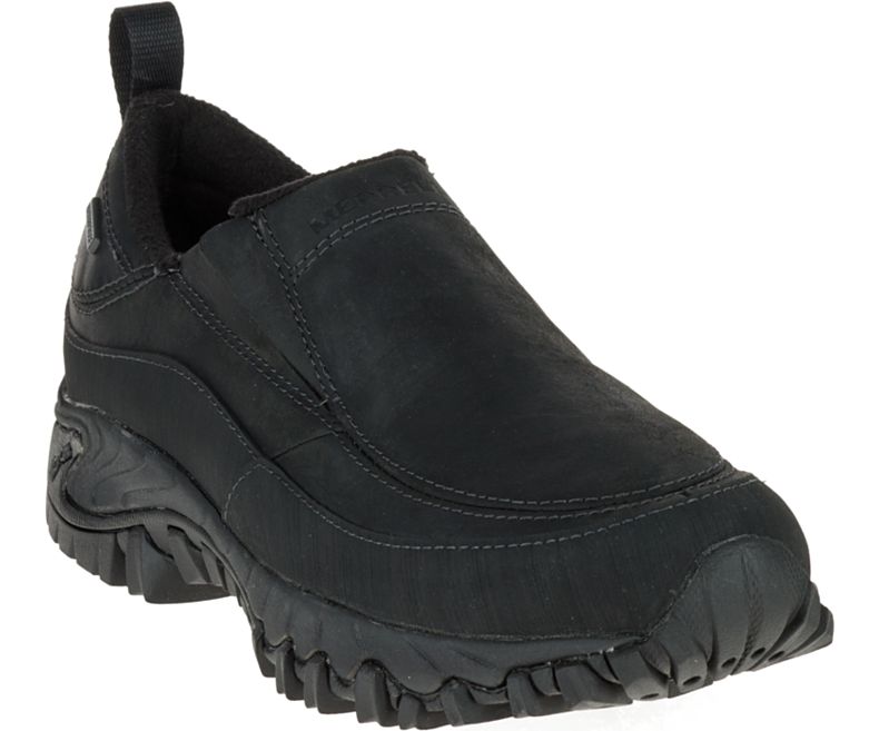 Merrell Shiver Moc 2 Vanntette Slip On Sko Herre Svarte | 16393M-2SB