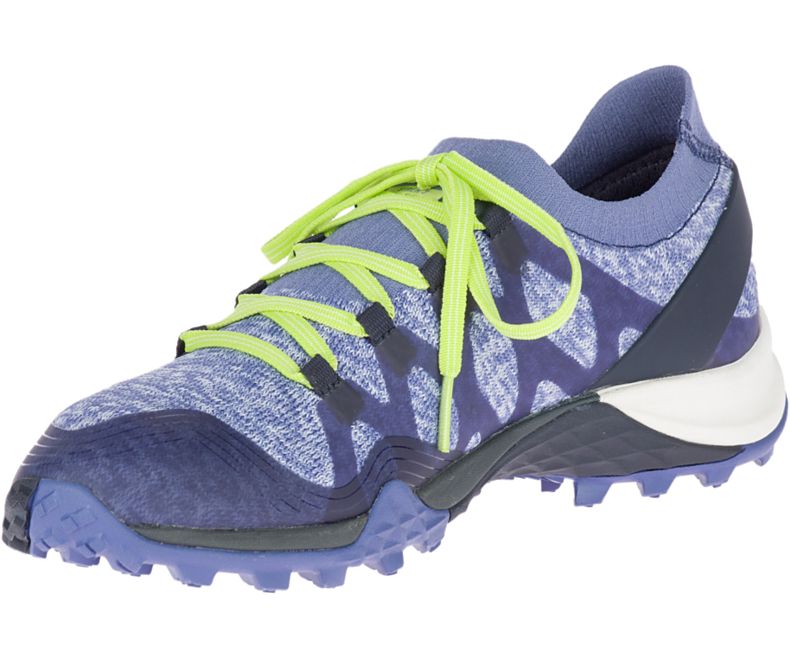 Merrell Siren 3 Knit Fjellsko Dame Lilla Gul | 36289W-1HP