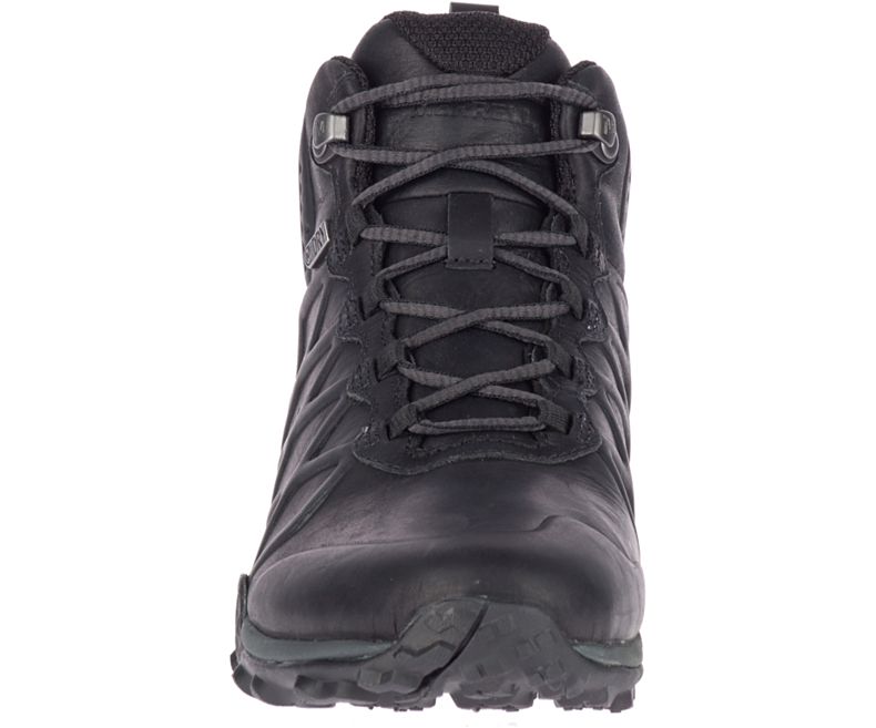 Merrell Siren 3 Peak Mid Vanntette Fjellsko Dame Svarte | 40767W-1HB