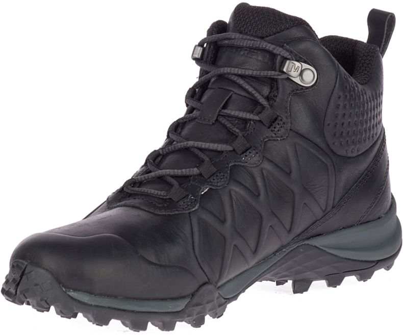 Merrell Siren 3 Peak Mid Vanntette Fjellsko Dame Svarte | 40767W-1HB