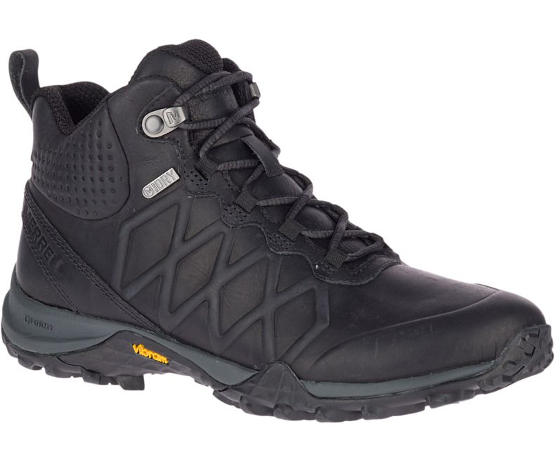 Merrell Siren 3 Peak Mid Vanntette Fjellsko Dame Svarte | 40767W-1HB